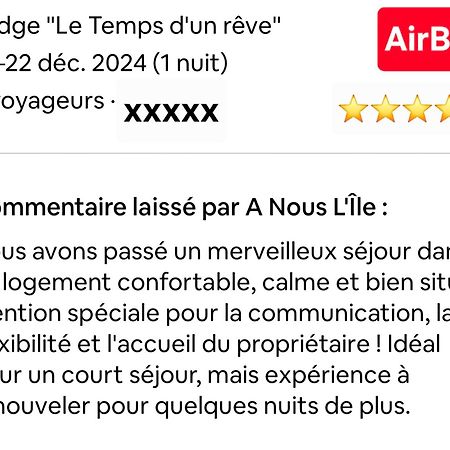 Lodge "Le Temps D'Un Reve" Saint-Francois  Exterior photo